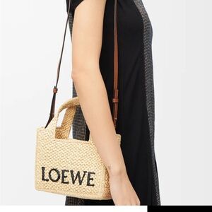 Loewe Tan Crossbody Bag with Woven Design